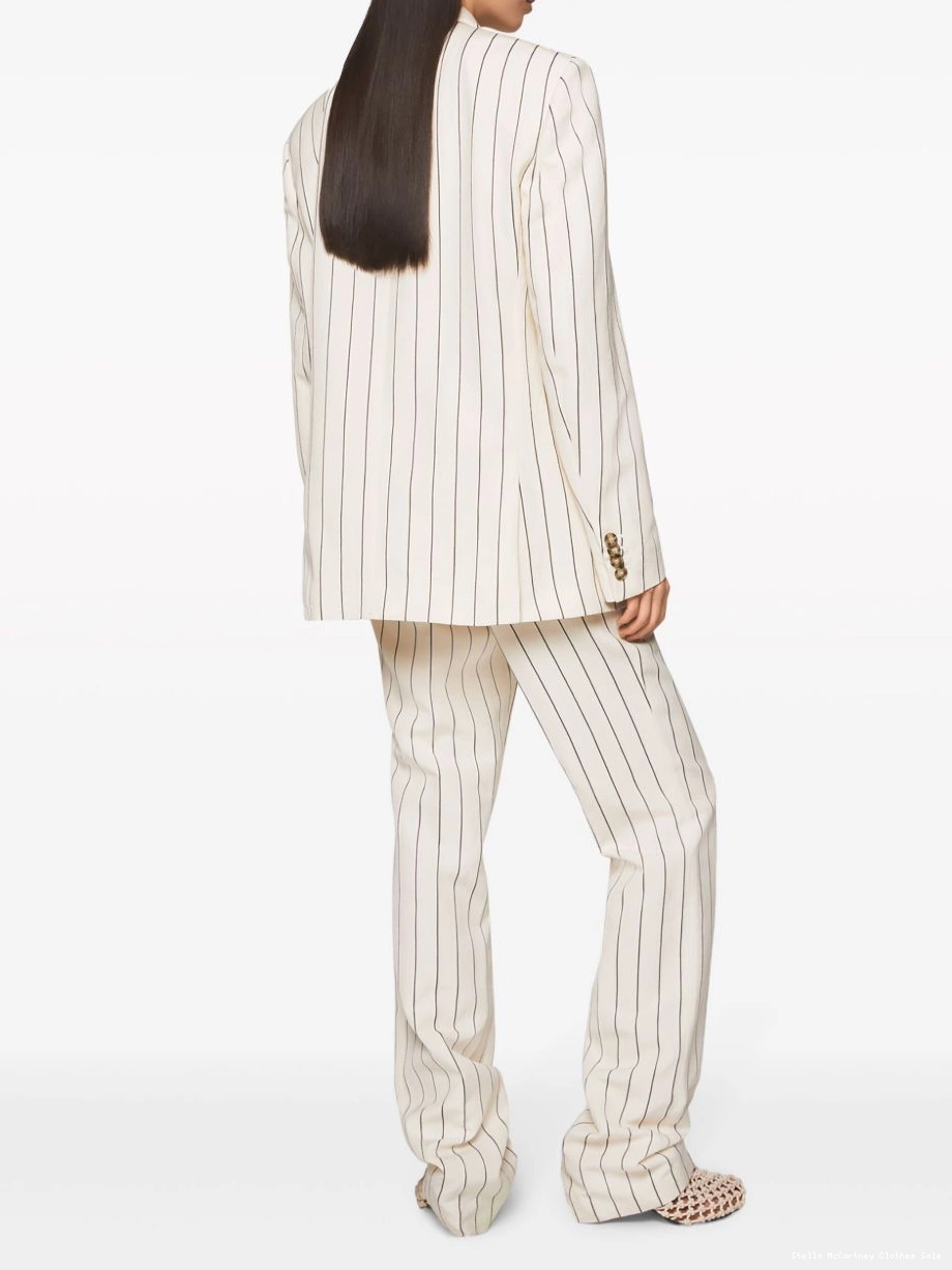 Cheap McCartney mid-rise pinstriped Stella Women trousers straight-leg 0718